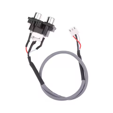 30CM Audio Signal Cable 2 RCA TO XH2.54MM-3PIN Audio Input Socket Extended Sound Signal Interface Fo