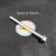 [3E Parts & Acc] Karisma Supra X 125 M5 X 7cm starter dynamo housing bolt Rare Item