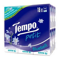 Tempo得寶迷你紙手巾(7片18包裝) - 藍風鈴味