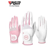 Pgm golf Gloves Ladies Anti-Slip Microfiber Cloth Breathable golf Gloves Left Right Hands golf Gloves ST034