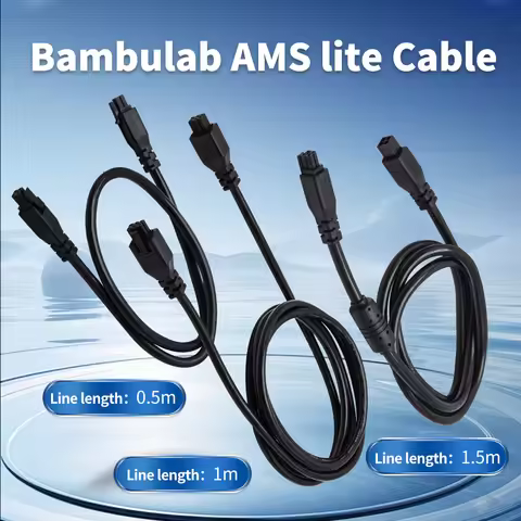 BambuLab AMS Lite 0.5M 1M 4-pin Extension Cable For A1/A1mini 1.5M 6PIN For Lab X1/P1 Series 3D Prin