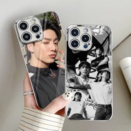 Boys jungkook 02 Silver Electroplated Glass Phone Case For Iphone 16 16e 15 Pro Max 14 13 12 Mini 11