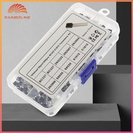 200PCS Transistor Assorted Kit 10 Values TO-92 PNP NPN 2N2222 2N2907 2N3904 2N3906 S8050 S8550 A1015