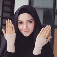 KNITTED HANDSOCK THUMB HANDSOCK/ HANDSOCK COTTON HANDSOCK MUSLIMAH