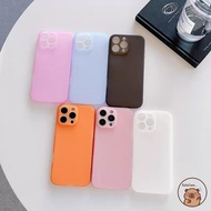 For Realme Narzo N65 N63 N61 N55 N53 5G 4G Phone Case Simple Orange Colorful Candy Color Translucent