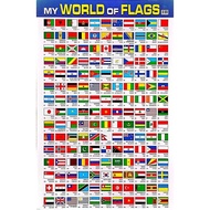 POSTER/ CHART FLAGS OF THE WORLD  BENDERA DUNIA