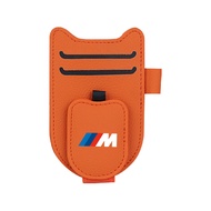 BMW Car Glasses Clip Leather Auto Sun Visor Organizer Card Holder Pen Sunglasses Holder Car Interior