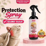 Master Kucing® | Protection spray 300ml Kutu Bulu Gugur Sporo Luka Selsema Gatal Fungus Ubat Cacing 