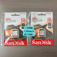 現貨 SanDisk Ultra SDXC SDHC 120mb/s 32GB/128GB C10 U1 SD卡  記憶卡 相機適用 SDSDUN4