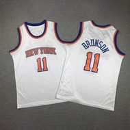 No. 1 Jersi Bola Keranjang Kanak-kanak No. 11 Joel Bynum Versi Bersulam Jersi Biru Kasual Sukan