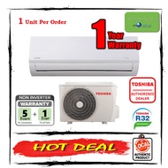 Toshiba 1.0HP R32 Gas Non-Inverter Air Conditioner - RAS-H10J2KG-M