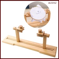 [Blesiya2] Chinese Wood Cross Stitch Stand Embroidery Needlework Rotatable Holder