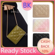 {24H} Charles and Keith Wallet CNK Chain Wallet Bag Multi Card Slot Purse Mini Sling Bag Women Cross