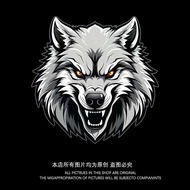 Head Totem Wolf Warrior Scratch Covering Decoration Electric Bike Motorcycle Pulling Flower Car