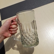 600ML BEER GLASS 800ML/ D600 D800 beer glass patterned glass handle glass
