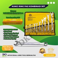 Wrench 11-Piece Combination Spanner Set 8-24mm STC Combination Spanner