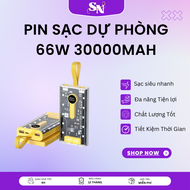 Sạc dự phòng nhanh PD 66W trong suốt DJR10 30000mAh Pin dự phòng 30.000mAh 66W DJR10 Pin Sạc Dự Phòn