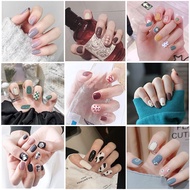 24pcs Fake Nails Set With Glue False Nails Long Nail Fake Nails With Design Fake Nails For Kids Nail