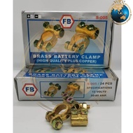 BRASS BATTERY CLAMP / TERMINAL / CAR BATTERY CLAMP 005 (+)(-)[PURE COPPER]