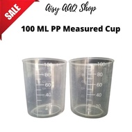 Cawan Sukatan Racun 100ML-Measuring Cup Plastics Cawan penyukat Measurement Baker Liquid Graduated