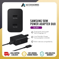 Samsung Charger Adapter 50W 50watt Super Fast Charging Power Adapter Duo Original - Black