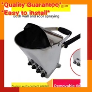 Concrete wall plaster spraying machine with hopper, 4 jet mortar cement spray gun, plaster hopper gu