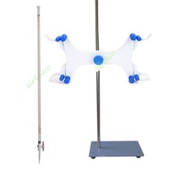 Buret dengan Pengapit dan Kaki Retort / Burette with Aluminium Clamp and Retort Stand, All in One Se