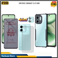 4IN1 Tempered Glass Infinix Smart 9 9HD Anti-Scratch Glass Full Cover Screen Protector Elegant