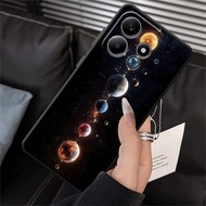 Cartoon Planet Universe Black Soft Phone Cover Case for Xiaomi Redmi Note 9S 7 8 13 14 Pro Plus 10S 