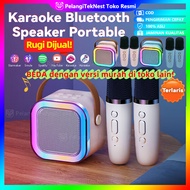 Best Quality 2 Mic Karaoke Bluetooth Speaker Set RGB Light Salon Bluetooth bt Speaker