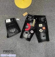 quần short jean nam rách khóa kéo lệch thêu logo đẹp mẫu mớiquần bò jean nam ngắn cao cấp thời trang