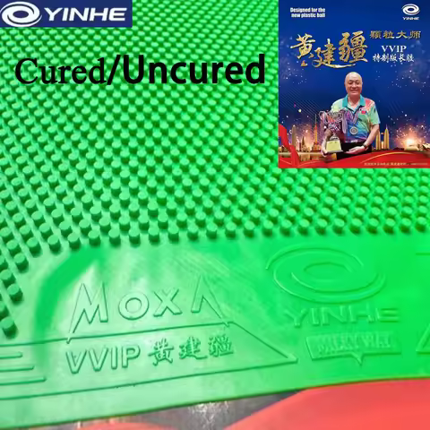 YINHE VVIP Long Pips Table Tennis Rubber Cured/Uncured OX Medium Pips Huang Jianjiang Ping Pong Rubb