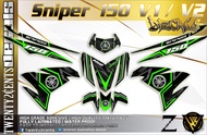 Yamaha Sniper 150 v1 / v2 High-Quality Decals and Stickers