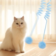 Happy Fun Cat Toy Hanging Spring Plush Rabbit Hair Ball Cat Toy C7d3
