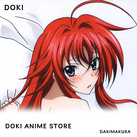 Dakimakura 2WAY Hugging Body Pillow Case High School Dxd Rias Gremory Anime Pillow Cushion Cover Gif