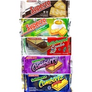 Indonesia KHONG GUAN Cheese Sandwich Biscuits Superco Cafe Coconut Chocolate