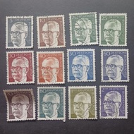 GE124 Germany definitive stamps 12v part set used