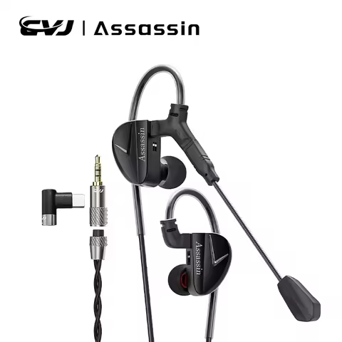 CVJ Assassin Gaming Headphones: In-Ear, 1BA+1DD+Vibration Switch, Type-C HiFi for E-sports CVJ Neko 
