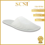 SCSI (1 Set 10 Pair) Slipper Hotel / House Slipper Indoor Slipper Home Slipper / Selipar Rumah MJS002-1