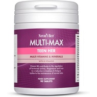 Nature's Best Multi-Max Multivitamin for Teen Her - Growth & Development port for Girls 13-19 - with