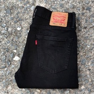 J51/33 Second-Hand Jeans 502 Super Black R Label Actual Waist Measurement 33" Total Length 38.5" Leg