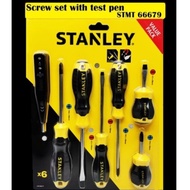 Stanley STMT66679 6pcs Stanley Screwdriver Set Screw Driver Set Stanley Tool Set- FREE Stanley Digit