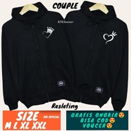 Cute couple zipper jacket couple zipper jacket couple zipper jacket/ couple sweater/ 2 pcs couple ho