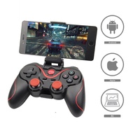 Terios T3 X3 Wireless Joystick Gamepad Game Controller bluetooth BT3.0 Joystick For Mobile Phone Tablet TV Box Holder