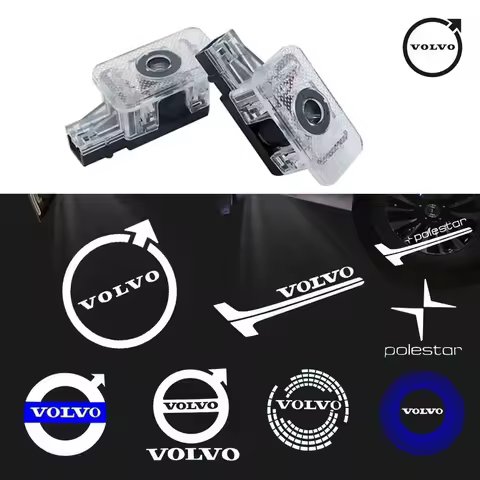 2/4Pcs HD Led Car Welcome Door Light For Volvo AWD C30 C70 S40 S60 S80 S90 T6 V40 V50 V60 V70 V90 XC