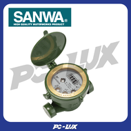 SANWA มาตรวัดน้ำ รุ่น SV 15 ขนาด 1/2 นิ้ว สีเขียว