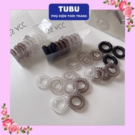 XO Set of 9 Korean style standard white spring hair bands | Tubu