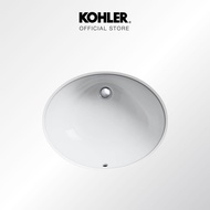 KOHLER 19" Caxton® Oval Undercounter Lavatory K-2211X-0