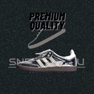 Welsh Bonna x samba classic "silver metal" kasut rendah untuk aktiviti santai