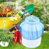 Outdoor Garden Rain Barrel Protective Cover Mesh Cover Anti-Falling Leaf Mesh Cover Collection Bucket Insect-Proof Mesh Cover Water Tank Screen Filter Mesh Protective Cover